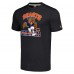 Футболка Chicago Bears Homage Unisex Monsters of the Gridiron Halloween Tri-Blend - Charcoal