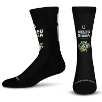 Unisex Indianapolis Colts For Bare Feet Black Kicking the Stigma Crew Socks