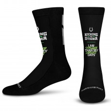 Unisex Indianapolis Colts For Bare Feet Black Kicking the Stigma Crew Socks