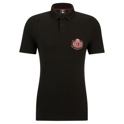 Поло San Francisco 49ers BOSS X NFL - Black