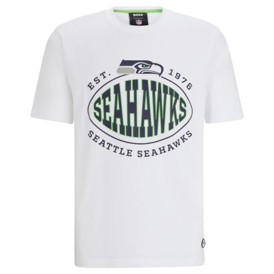 Футболка Seattle Seahawks BOSS X NFL Trap - White