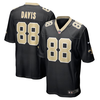 Игровая джерси New Orleans Saints Shaquan Davis Nike Black Game