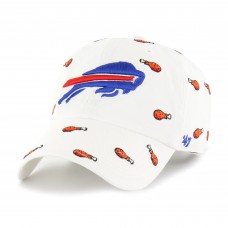 Бейсболка Unisex Buffalo Bills 47 White Confetti Clean Up Бейсболка Unisex Buffalo Bills 47 White Confetti Clean Up