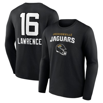 Футболка с длинным рукавом Trevor Lawrence Jacksonville Jaguars Team Wordmark - Black