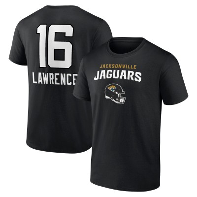 Футболка Trevor Lawrence Jacksonville Jaguars Team Wordmark Name & Number - Black