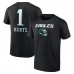 Футболка Jalen Hurts Philadelphia Eagles Team Wordmark Name & Number - Black Футболка Jalen Hurts Philadelphia Eagles Team Wordmark Name & Number - Black