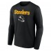 Pittsburgh Steelers T.J. Watt Black Team Wordmark Long Sleeve T-Shirt