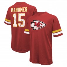 Футболка Patrick Mahomes Kansas City Chiefs Majestic Threads Name & Number Oversize Fit - Red