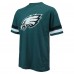 Футболка Jalen Hurts Philadelphia Eagles Majestic Threads Name & Number Oversize Fit - Green