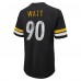 Футболка T.J. Watt Pittsburgh Steelers Majestic Threads Name & Number Oversize Fit - Black