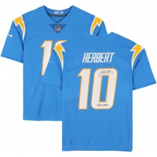 Justin Herbert Los Angeles Chargers Autographed Fanatics Authentic Powder Blue Nike Limited Jersey with 2020 OROY Inscription