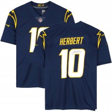 Justin Herbert Los Angeles Chargers Autographed Fanatics Authentic Navy Nike Limited Jersey