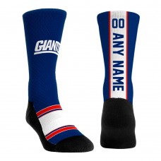 New York Giants Rock Em Socks Youth Throwback Jersey Custom Crew Socks - Royal
