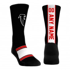 Именные носки Atlanta Falcons Rock Em Socks Unisex Throwback Jersey - Black