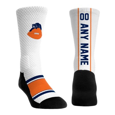 Именные носки Chicago Bears Rock Em Socks Unisex Throwback Jersey - White