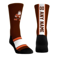 Именные носки Cleveland Browns Rock Em Socks Unisex Throwback Jersey - Brown