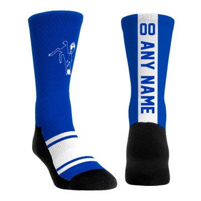 Именные носки Indianapolis Colts Rock Em Socks Unisex Throwback Jersey - Royal