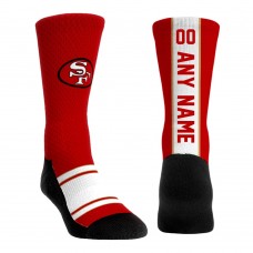 Именные носки San Francisco 49ers Rock Em Socks Unisex Throwback - Scarlet