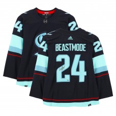 Marshawn Lynch Seattle Seahawks Autographed Fanatics Authentic Navy Beast Mode adidas Seattle Kraken Jersey - Limited Edition of 24