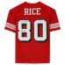 Jerry Rice San Francisco 49ers Autographed Fanatics Authentic Red Mitchell & Ness Authentic Jersey with GOAT Inscription
