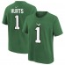Дошкольникам Philadelphia Eagles Jalen Hurts Nike Kelly Green Player Name & Number T-Shirt