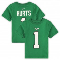 Toddler Philadelphia Eagles Jalen Hurts Nike Kelly Green Player Name & Number T-Shirt