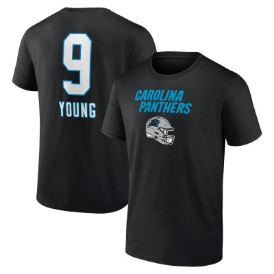 Футболка Bryce Young Carolina Panthers Team Wordmark Name & Number - Black