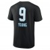Футболка Bryce Young Carolina Panthers Team Wordmark Name & Number - Black