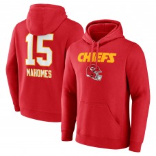 Толстовка Patrick Mahomes Kansas City Chiefs Team Wordmark Name & Number - Red