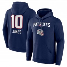 Толстовка Mac Jones New England Patriots Team Wordmark Name & Number - Navy