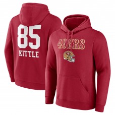 Толстовка George Kittle San Francisco 49ers Team Wordmark Name & Number - Scarlet