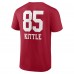 Футболка George Kittle San Francisco 49ers Team Wordmark Name & Number - Scarlet