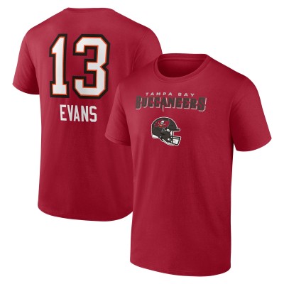 Футболка Mike Evans Tampa Bay Buccaneers Team Wordmark Name & Number - Red