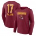 Футболка с длинным рукавом Terry McLaurin Washington Commanders Team Wordmark Name & Number - Burgundy