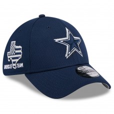 Бейсболка Dallas Cowboys New Era 2024 NFL Draft 39THIRTY - Navy