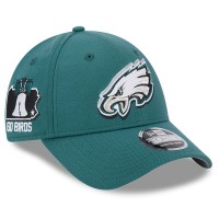 Бейсболка Philadelphia Eagles New Era 2024 NFL Draft 9FORTY - Midnight Green