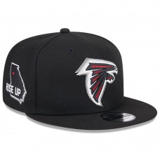 Бейсболка Atlanta Falcons New Era 2024 NFL Draft 9FIFTY - Black