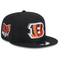 Бейсболка Cincinnati Bengals New Era 2024 NFL Draft 9FIFTY - Black
