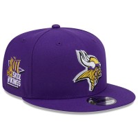 Бейсболка Minnesota Vikings New Era 2024 NFL Draft 9FIFTY - Purple