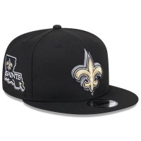 Бейсболка New Orleans Saints New Era 2024 NFL Draft 9FIFTY - Black