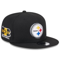 Бейсболка Pittsburgh Steelers New Era 2024 NFL Draft 9FIFTY - Black