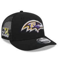 Бейсболка Baltimore Ravens New Era 2024 NFL Draft Low Profile 9FIFTY - Black