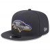 Бейсболка Baltimore Ravens New Era 2024 NFL Draft 9FIFTY - Graphite