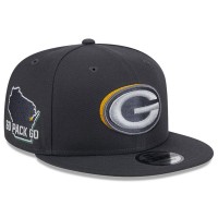Бейсболка Green Bay Packers New Era 2024 NFL Draft 9FIFTY - Graphite