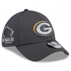 Бейсболка Green Bay Packers New Era 2024 NFL Draft 39THIRTY - Graphite