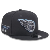 Бейсболка Tennessee Titans New Era 2024 NFL Draft 9FIFTY - Graphite