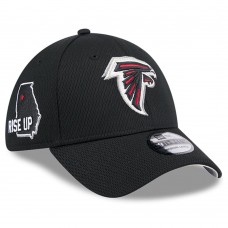 Бейсболка Atlanta Falcons New Era 2024 NFL Draft 39THIRTY - Black