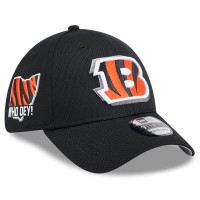 Бейсболка Cincinnati Bengals New Era 2024 NFL Draft 39THIRTY - Black