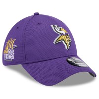 Бейсболка Minnesota Vikings New Era 2024 NFL Draft 39THIRTY - Purple