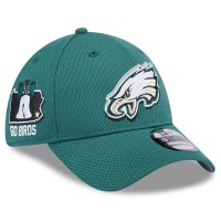 Бейсболка Philadelphia Eagles New Era 2024 NFL Draft 39THIRTY - Midnight Green